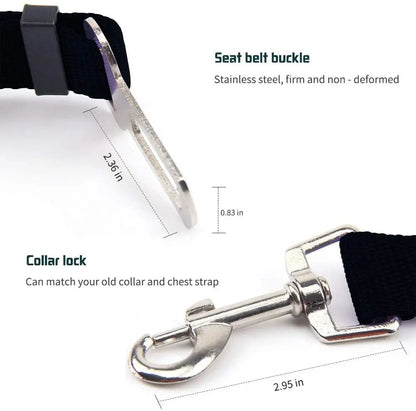 Adjustable Pet Car Seat Belt Harness Clip