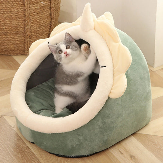 Cozy Cat Bed House Round Nest Kennel Lounger Cushion