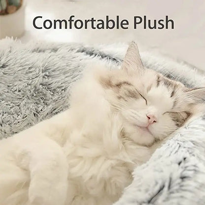 Winter Plush Cat Bed